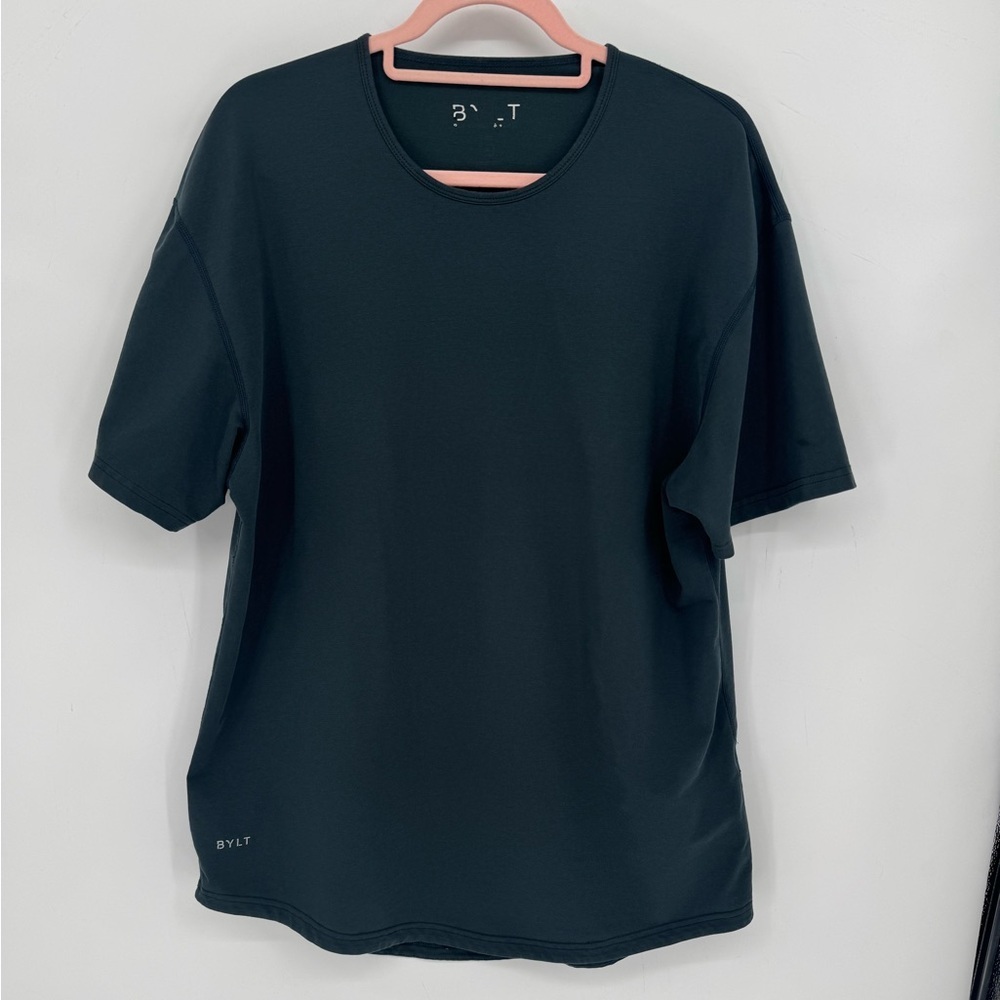 BYLT Basics Men's Blue/Grey Short Sleeve Tee Size XL